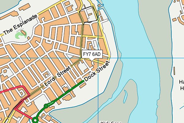FY7 6AD map - OS VectorMap District (Ordnance Survey)