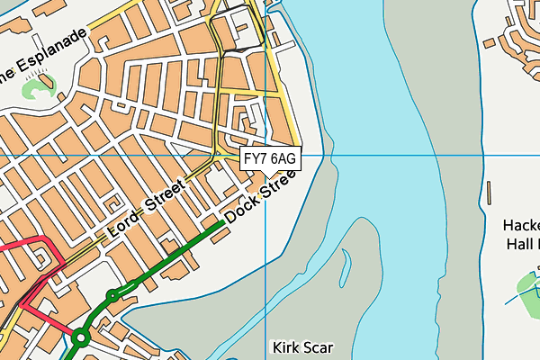 FY7 6AG map - OS VectorMap District (Ordnance Survey)