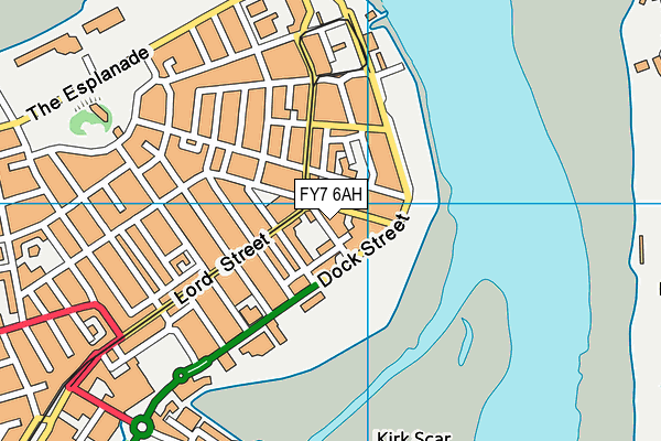 FY7 6AH map - OS VectorMap District (Ordnance Survey)