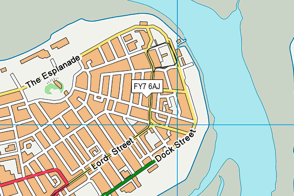 FY7 6AJ map - OS VectorMap District (Ordnance Survey)