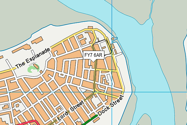 FY7 6AR map - OS VectorMap District (Ordnance Survey)
