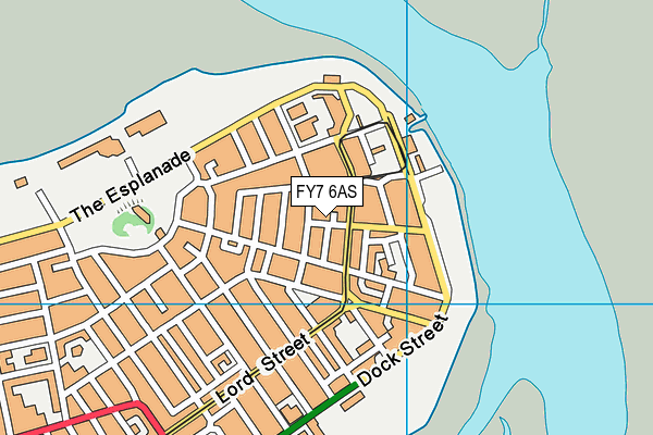 FY7 6AS map - OS VectorMap District (Ordnance Survey)