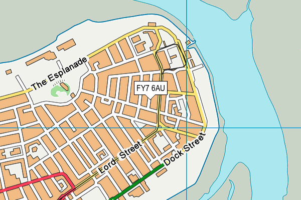 FY7 6AU map - OS VectorMap District (Ordnance Survey)