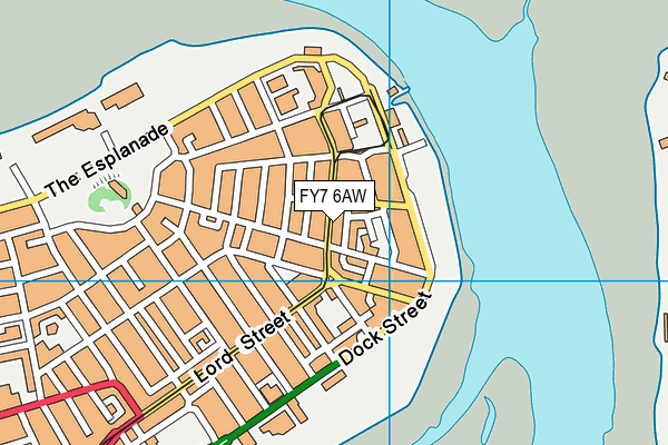 FY7 6AW map - OS VectorMap District (Ordnance Survey)