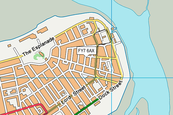 FY7 6AX map - OS VectorMap District (Ordnance Survey)