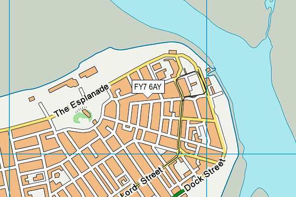 FY7 6AY map - OS VectorMap District (Ordnance Survey)