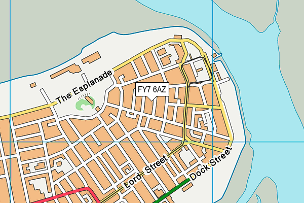 FY7 6AZ map - OS VectorMap District (Ordnance Survey)