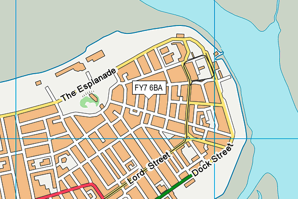FY7 6BA map - OS VectorMap District (Ordnance Survey)