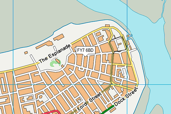 FY7 6BD map - OS VectorMap District (Ordnance Survey)