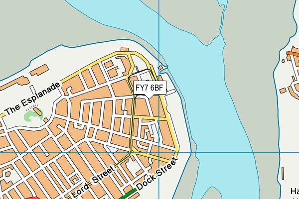 FY7 6BF map - OS VectorMap District (Ordnance Survey)