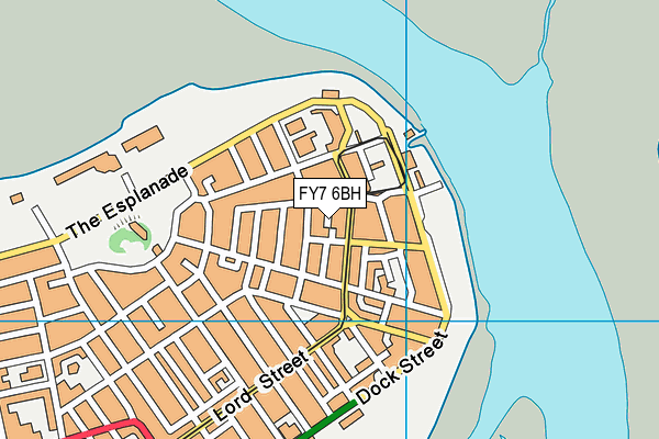 FY7 6BH map - OS VectorMap District (Ordnance Survey)