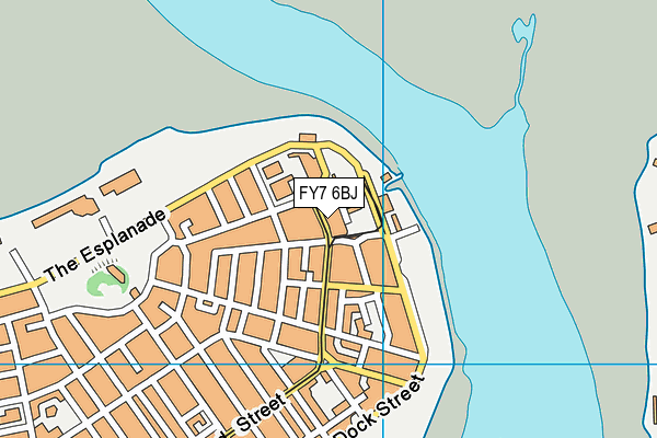 FY7 6BJ map - OS VectorMap District (Ordnance Survey)