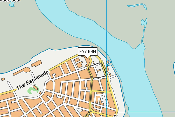 FY7 6BN map - OS VectorMap District (Ordnance Survey)