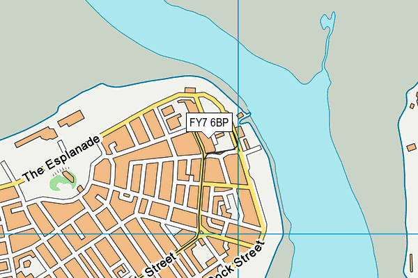 Fleetwood Bowling Club (Closed) map (FY7 6BP) - OS VectorMap District (Ordnance Survey)
