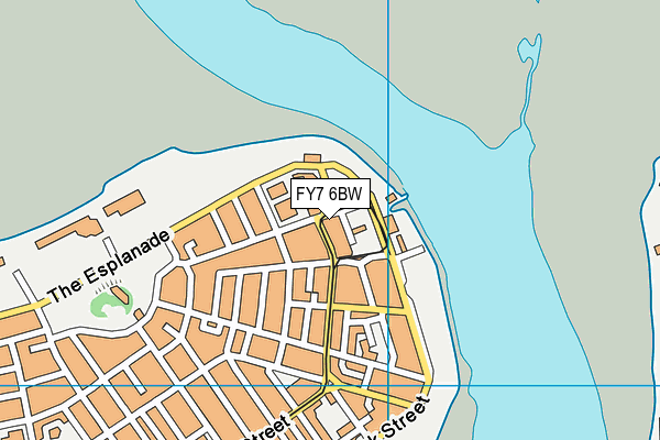FY7 6BW map - OS VectorMap District (Ordnance Survey)