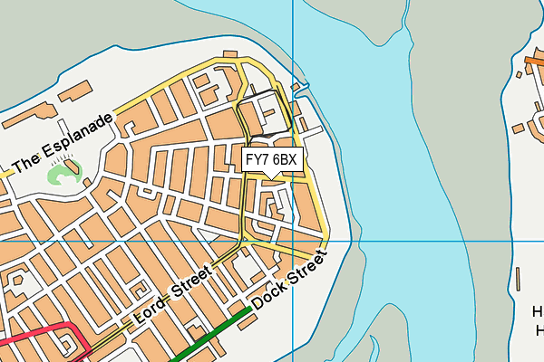 FY7 6BX map - OS VectorMap District (Ordnance Survey)