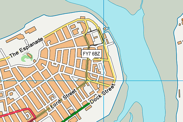 FY7 6BZ map - OS VectorMap District (Ordnance Survey)