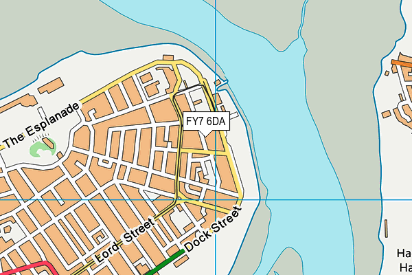 FY7 6DA map - OS VectorMap District (Ordnance Survey)