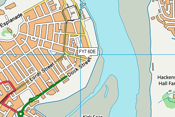 FY7 6DE map - OS VectorMap District (Ordnance Survey)