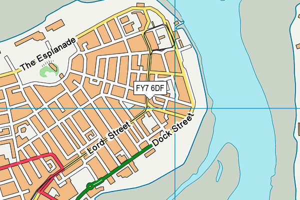 FY7 6DF map - OS VectorMap District (Ordnance Survey)