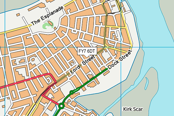 FY7 6DT map - OS VectorMap District (Ordnance Survey)