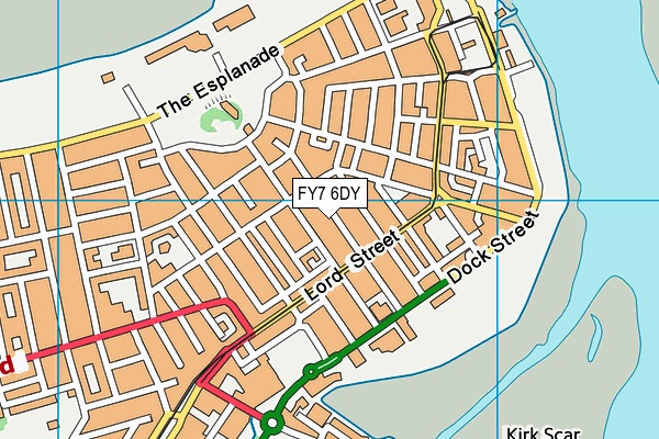 FY7 6DY map - OS VectorMap District (Ordnance Survey)