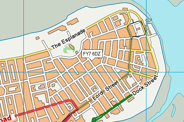 FY7 6DZ map - OS VectorMap District (Ordnance Survey)
