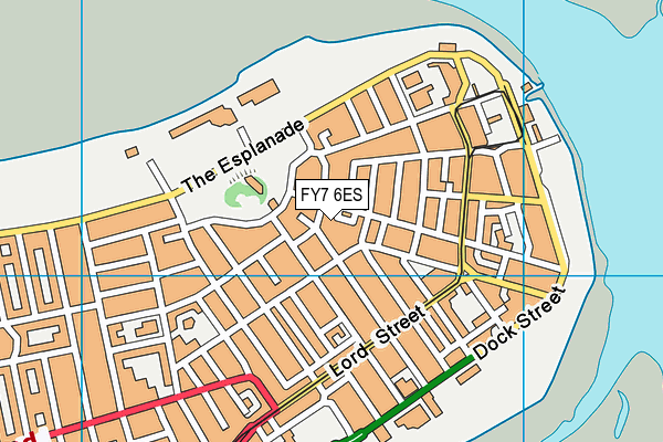 FY7 6ES map - OS VectorMap District (Ordnance Survey)
