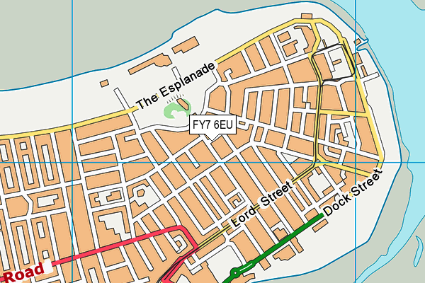 FY7 6EU map - OS VectorMap District (Ordnance Survey)