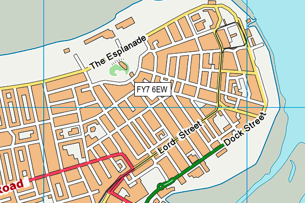FY7 6EW map - OS VectorMap District (Ordnance Survey)