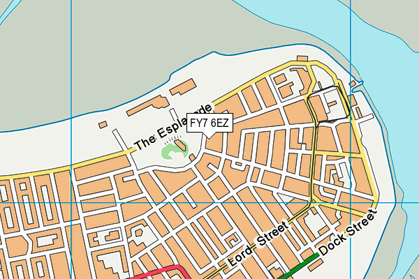 FY7 6EZ map - OS VectorMap District (Ordnance Survey)