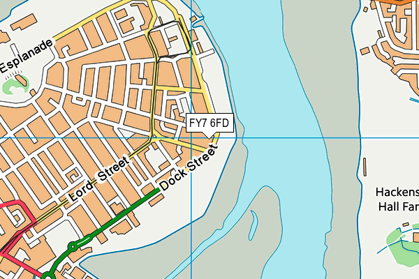 FY7 6FD map - OS VectorMap District (Ordnance Survey)