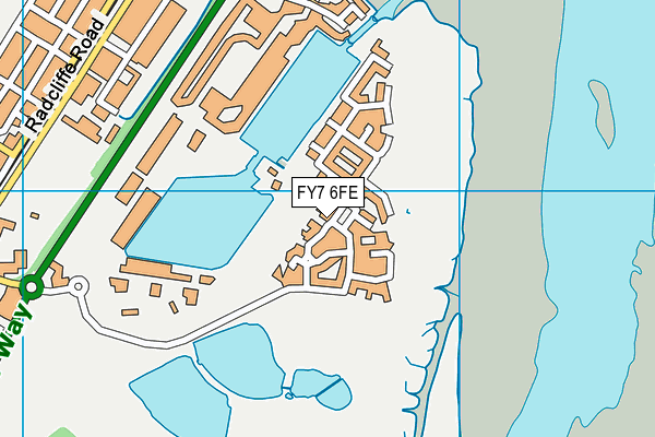 FY7 6FE map - OS VectorMap District (Ordnance Survey)
