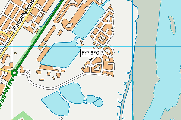 FY7 6FG map - OS VectorMap District (Ordnance Survey)
