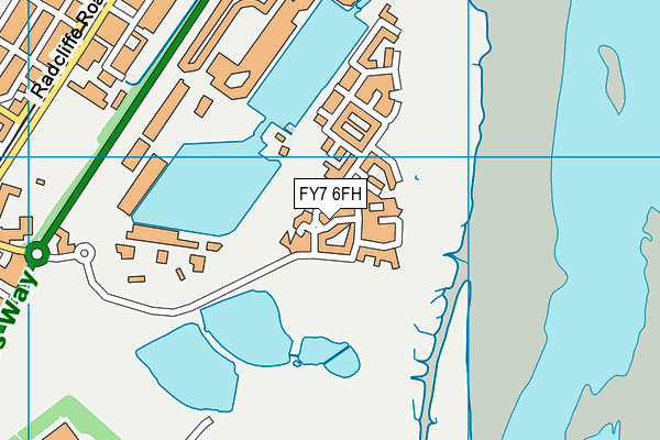 FY7 6FH map - OS VectorMap District (Ordnance Survey)