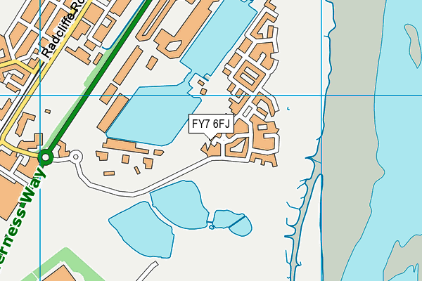 FY7 6FJ map - OS VectorMap District (Ordnance Survey)