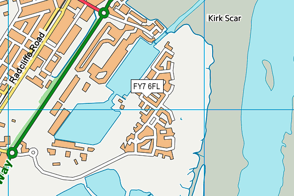 FY7 6FL map - OS VectorMap District (Ordnance Survey)