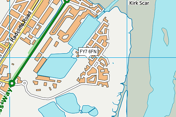 FY7 6FN map - OS VectorMap District (Ordnance Survey)
