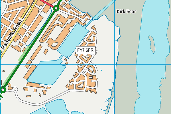 FY7 6FR map - OS VectorMap District (Ordnance Survey)