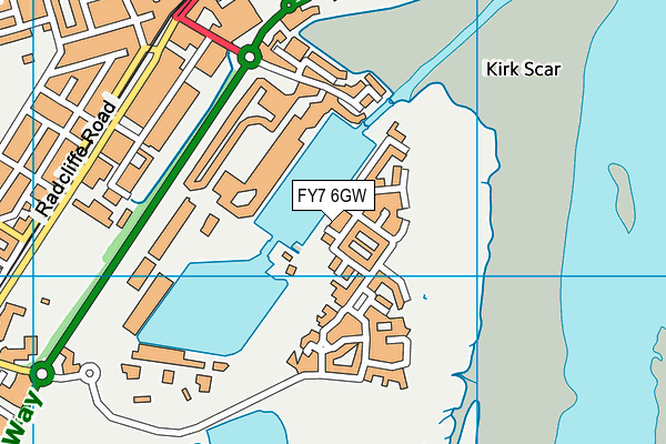 FY7 6GW map - OS VectorMap District (Ordnance Survey)