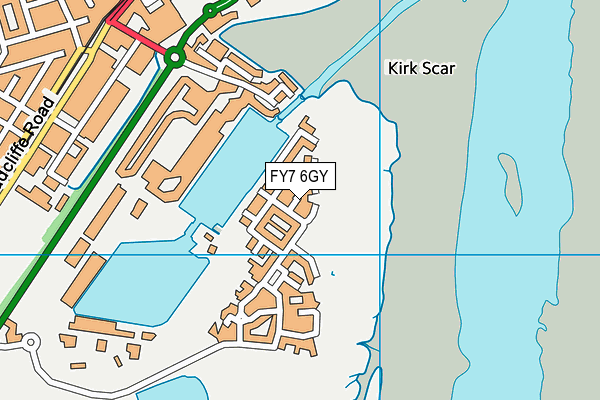 FY7 6GY map - OS VectorMap District (Ordnance Survey)