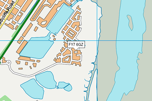 FY7 6GZ map - OS VectorMap District (Ordnance Survey)