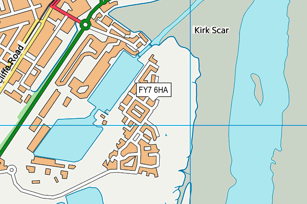FY7 6HA map - OS VectorMap District (Ordnance Survey)