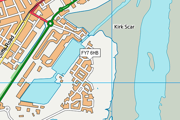 FY7 6HB map - OS VectorMap District (Ordnance Survey)