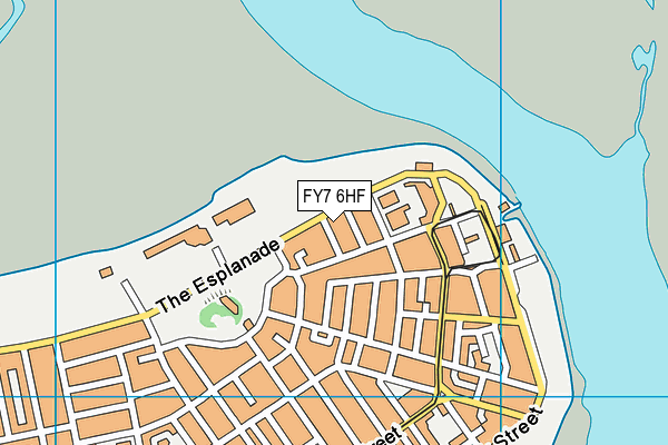 Fleetwood Ymca Leisure Centre map (FY7 6HF) - OS VectorMap District (Ordnance Survey)