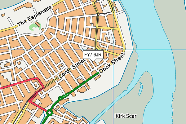 FY7 6JR map - OS VectorMap District (Ordnance Survey)