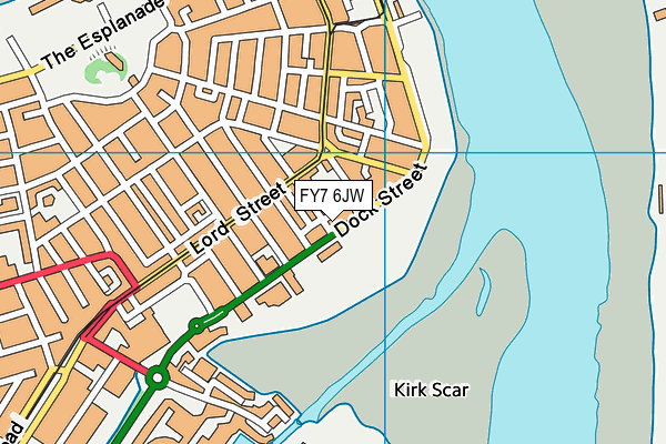 FY7 6JW map - OS VectorMap District (Ordnance Survey)