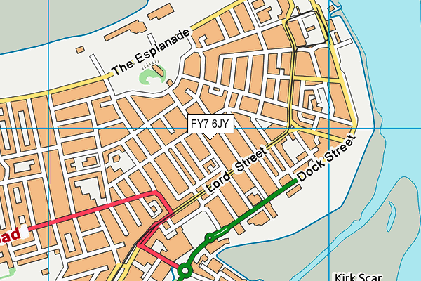 FY7 6JY map - OS VectorMap District (Ordnance Survey)