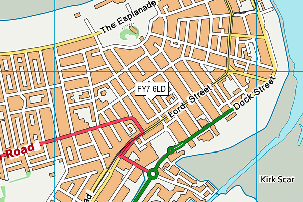 FY7 6LD map - OS VectorMap District (Ordnance Survey)