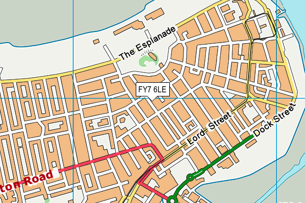 FY7 6LE map - OS VectorMap District (Ordnance Survey)